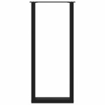vidaXL Picioare de masă de bar în formă de U, 2 buc., negru, 40x(110-111) cm, oțel