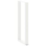 vidaXL Picioare de masă de bar în formă de U, 2 buc., alb, 40x(110-111) cm, oțel