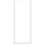 vidaXL Picioare de masă de bar în formă de U, 2 buc., alb, 40x(110-111) cm, oțel