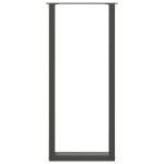 vidaXL Picioare de masă de bar în formă de U, 2 buc., antracit, 40x(110-111) cm, oțel