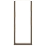 vidaXL Picioare de masă de bar în formă de U, 2 buc., oțel natural, 40 x (110-111) cm