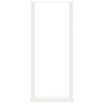 vidaXL Picioare de masă de bar în formă de U, 2 buc., alb, 50x(110-111) cm, oțel