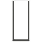 vidaXL Picioare de masă de bar în formă de U, 2 buc., antracit, 50x(110-111) cm, oțel