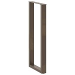vidaXL Picioare de masă de bar în formă de U, 2 buc., oțel natural, 50x(110-111) cm