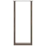 vidaXL Picioare de masă de bar în formă de U, 2 buc., oțel natural, 50x(110-111) cm