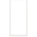 vidaXL Picioare de masă de bar în formă de U, 2 buc., alb, 60 x (110-111) cm, oțel