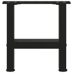 vidaXL Picioare pentru măsuță de cafea, negru, 2 buc., 30x(30-31) cm, oțel
