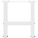 vidaXL Picioare pentru măsuță de cafea, albe, 2 buc., 30x(30-31) cm, oțel vidaXL Picioare pentru măsuță de cafea, albe, 2 buc., 30x(30-31) cm, oțel
