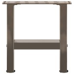vidaXL Picioare pentru măsuță de cafea, oțel natural, 2 buc., 30x(30-31) cm, oțel vidaXL Picioare pentru măsuță de cafea, oțel natural, 2 buc., 30x(30-31) cm, oțel