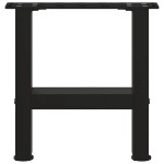 vidaXL Picioare pentru măsuță de cafea, negru, 2 buc., 40x(30-31) cm, oțel vidaXL Picioare pentru măsuță de cafea, negru, 2 buc., 40x(30-31) cm, oțel