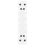 vidaXL Picioare pentru măsuță de cafea, albe, 2 buc., 40x(30-31) cm, oțel