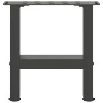 vidaXL Picioare pentru măsuță de cafea antracit, 2 buc., 40x(30-31) cm, oțel vidaXL Picioare pentru măsuță de cafea antracit, 2 buc., 40x(30-31) cm, oțel