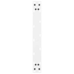 vidaXL Picioare pentru măsuță de cafea, albe, 2 buc., 50x(30-31) cm, oțel