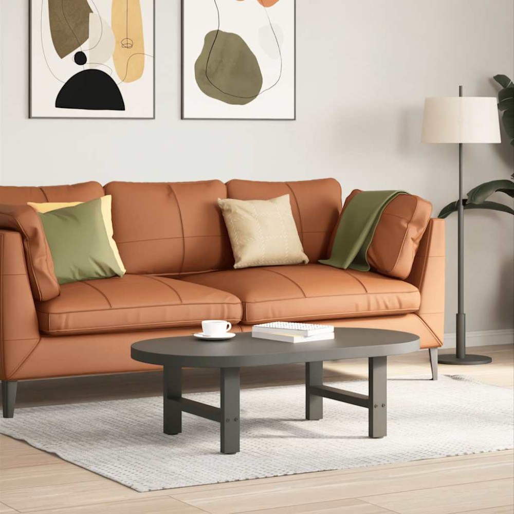 vidaXL Picioare pentru măsuță de cafea antracit, 2 buc., 50x(30-31) cm, oțel