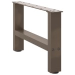 vidaXL Picioare pentru masă de cafea, oțel natural, 2 buc., 50x(30-31) cm
