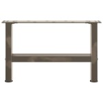 vidaXL Picioare pentru masă de cafea, oțel natural, 2 buc., 50x(30-31) cm