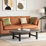 vidaXL Picioare pentru măsuță de cafea, negru, 2 buc., 60x(30-31) cm, oțel