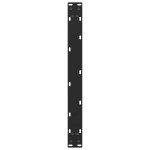 vidaXL Picioare pentru măsuță de cafea, negru, 2 buc., 60x(30-31) cm, oțel