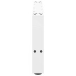 vidaXL Picioare pentru măsuță de cafea, albe, 2 buc., 60x(30-31) cm, oțel