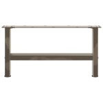 vidaXL Picioare pentru măsuță de cafea, oțel natural, 2 buc., 60x(30-31) cm, oțel vidaXL Picioare pentru măsuță de cafea, oțel natural, 2 buc., 60x(30-31) cm, oțel