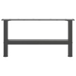 vidaXL Picioare pentru măsuță de cafea antracit, 2 buc., 70x(30-31) cm, oțel vidaXL Picioare pentru măsuță de cafea antracit, 2 buc., 70x(30-31) cm, oțel