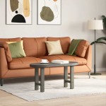 vidaXL Picioare pentru măsuță de cafea antracit, 2 buc., 28x(42-43) cm, oțel
