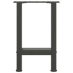 vidaXL Picioare pentru măsuță de cafea antracit, 2 buc., 28x(42-43) cm, oțel