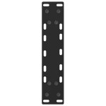 vidaXL Picioare pentru măsuță de cafea, negru, 2 buc., 38x(42-43) cm, oțel vidaXL Picioare pentru măsuță de cafea, negru, 2 buc., 38x(42-43) cm, oțel