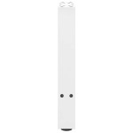 vidaXL Picioare pentru măsuță de cafea, albe, 2 buc., 38x(42-43) cm, oțel