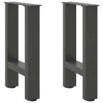 vidaXL Picioare pentru măsuță de cafea antracit, 2 buc., 38x(42-43) cm, oțel