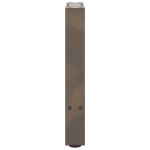 vidaXL Picioare pentru masă de cafea, oțel natural, 2 buc., 38x(42-43) cm, oțel