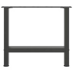 vidaXL Picioare pentru măsuță de cafea antracit, 2 buc., 50x(42-43) cm, oțel