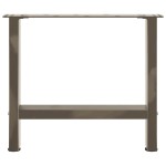 vidaXL Picioare pentru masă de cafea, oțel natural, 2 buc., 50x(42-43) cm, oțel