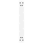 vidaXL Picioare pentru măsuță de cafea, alb, 2 buc., 60 x (42-43) cm, oțel