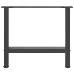 vidaXL Picioare pentru măsuță de cafea antracit, 2 buc., 60x(42-43) cm, oțel