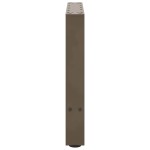 vidaXL Picioare pentru masă de cafea, oțel natural, 2 buc., 60 x (42-43) cm, oțel