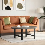 vidaXL Picioare pentru măsuță de cafea, negru, 2 buc., 70x(42-43) cm, oțel vidaXL Picioare pentru măsuță de cafea, negru, 2 buc., 70x(42-43) cm, oțel