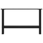 vidaXL Picioare pentru măsuță de cafea, negru, 2 buc., 70x(42-43) cm, oțel vidaXL Picioare pentru măsuță de cafea, negru, 2 buc., 70x(42-43) cm, oțel