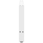 vidaXL Picioare pentru măsuță de cafea, albe, 2 buc., 70x(42-43) cm, oțel