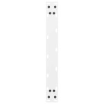 vidaXL Picioare pentru măsuță de cafea, albe, 2 buc., 70x(42-43) cm, oțel