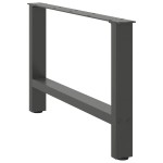 vidaXL Picioare pentru măsuță de cafea antracit, 2 buc., 70x(42-43) cm, oțel