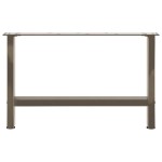 vidaXL Picioare pentru masă de cafea, oțel natural, 2 buc., 70x(42-43) cm, oțel