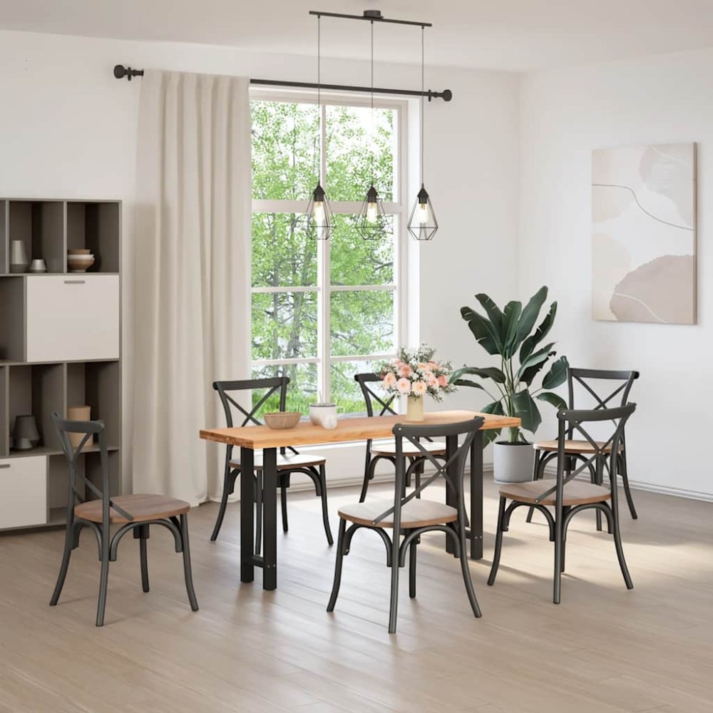 vidaXL Picioare masă consolă, negru, 2 buc., 28x(72-73) cm, oțel