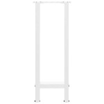 vidaXL Picioare masă consolă, albe, 2 buc., 28x(72-73) cm, oțel