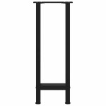 vidaXL Picioare masă consolă, negre, 2 buc., 38x(72-73) cm, oțel