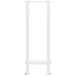 vidaXL Picioare masă consolă, albe, 2 buc., 38x(72-73) cm, oțel