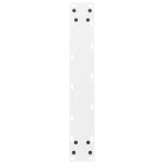 vidaXL Picioare masă de sufragerie albe, 2 buc., 50x(72-73) cm, oțel