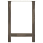 vidaXL Picioare de masă din oțel natural, 2 buc., 50x(72-73) cm, oțel vidaXL Picioare de masă din oțel natural, 2 buc., 50x(72-73) cm, oțel