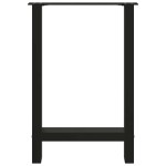 vidaXL Picioare masă de sufragerie negre, 2 buc., 60x(72-73) cm, oțel vidaXL Picioare masă de sufragerie negre, 2 buc., 60x(72-73) cm, oțel
