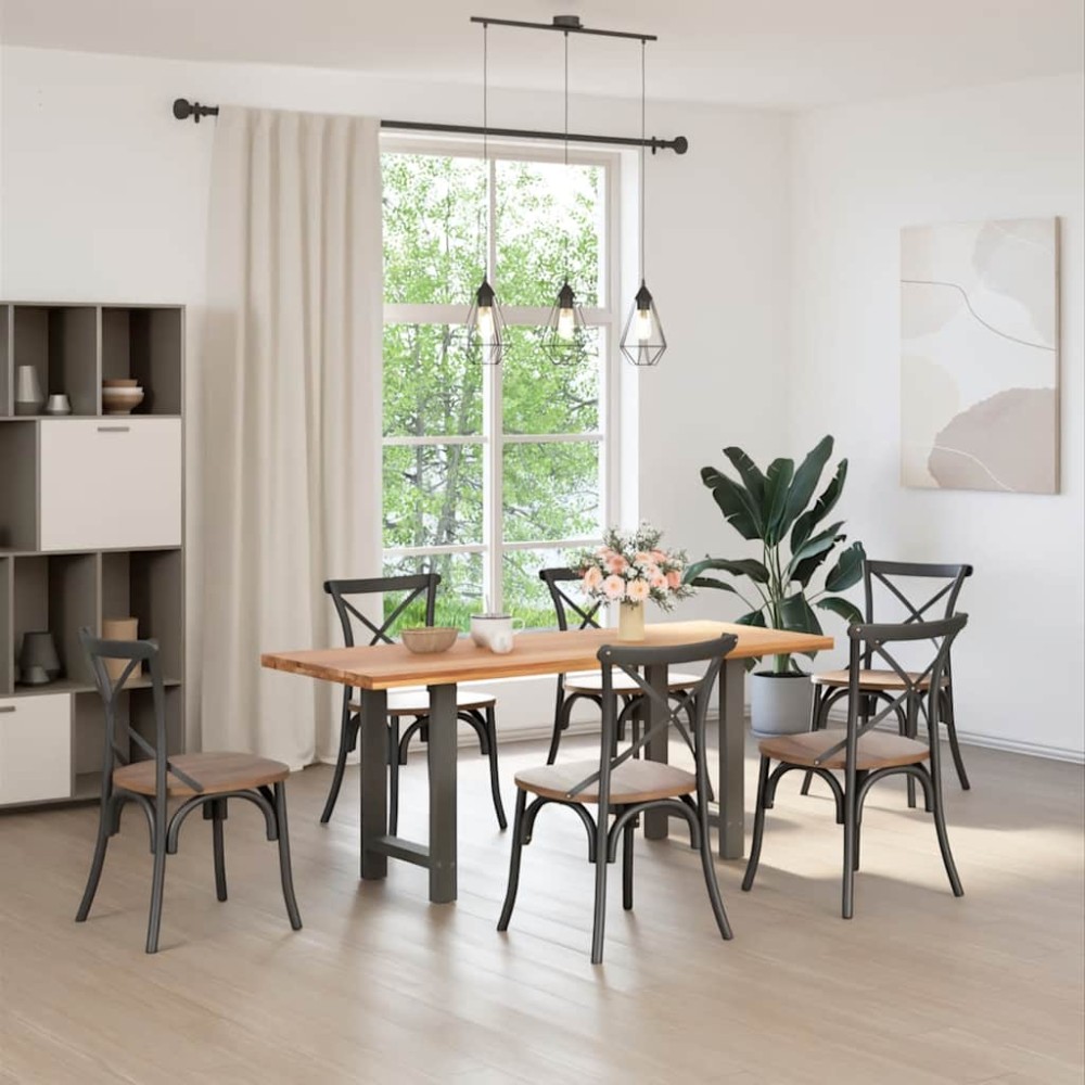 vidaXL Picioare de masă antracit, 2 buc., 60x(72-73) cm, oțel